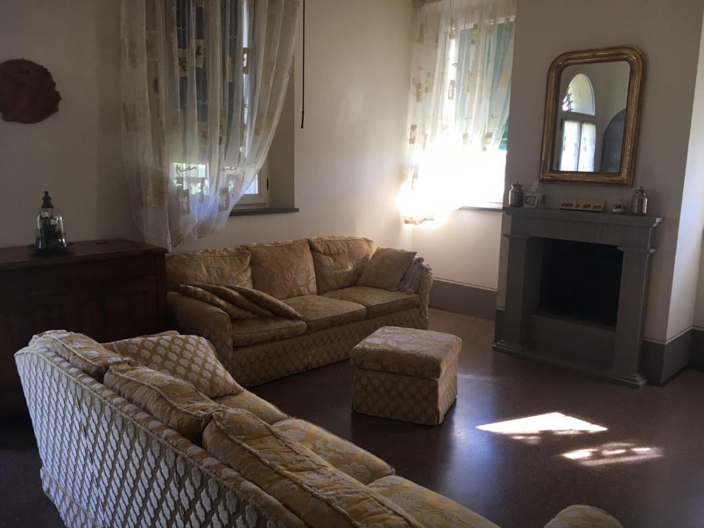 Posezení v ubytování B&B Le Ripe
