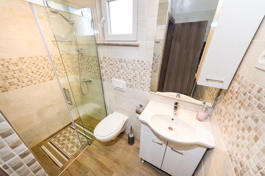 Kúpeľňa v ubytovaní Apartment Verunica