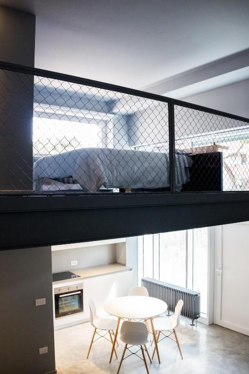 Posezení v ubytování Grey Loft