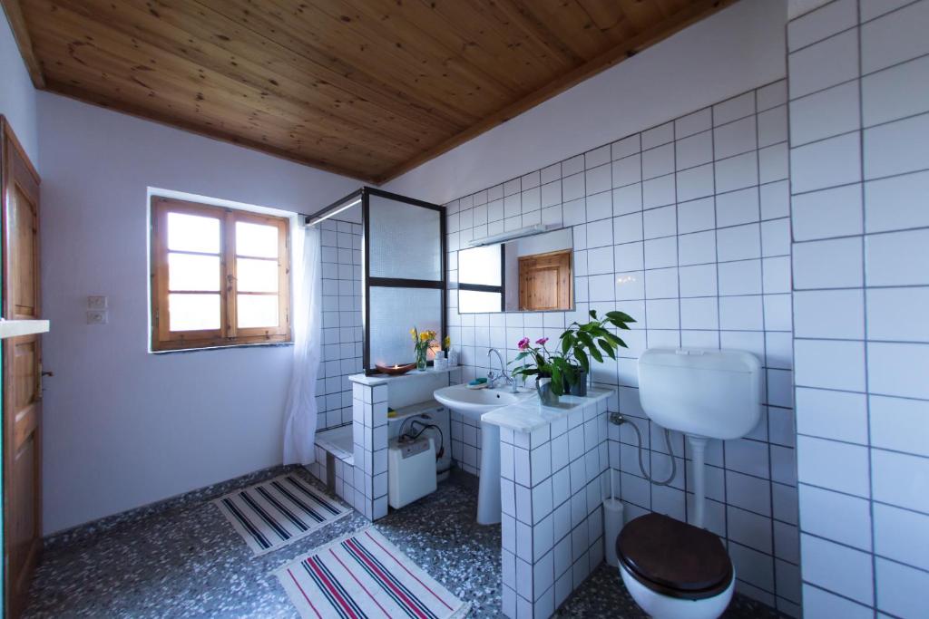 Koupelna v ubytování Nightingale Cottage Pelion