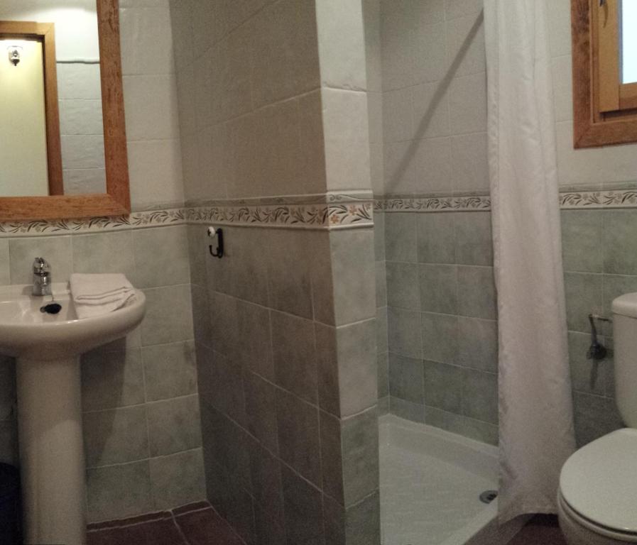 Koupelna v ubytování Casa El Centro