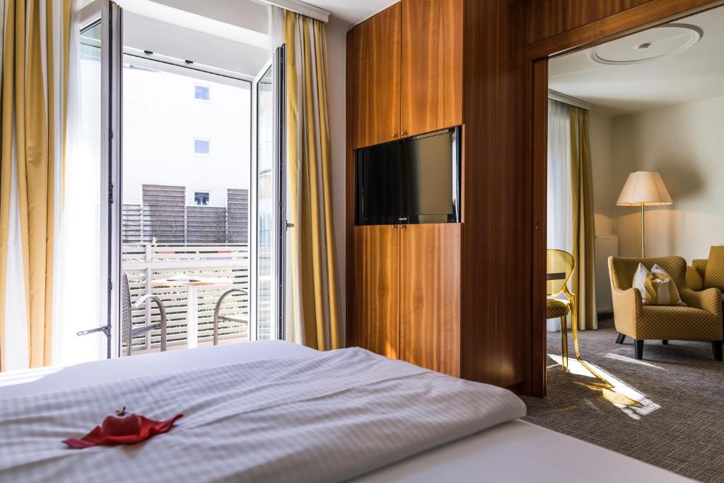 TV a/nebo společenská místnost v ubytování Hotel Goritschnigg