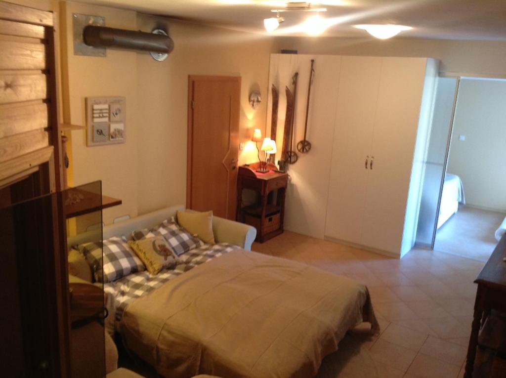 Postel nebo postele na pokoji v ubytování Apartma Vintgar