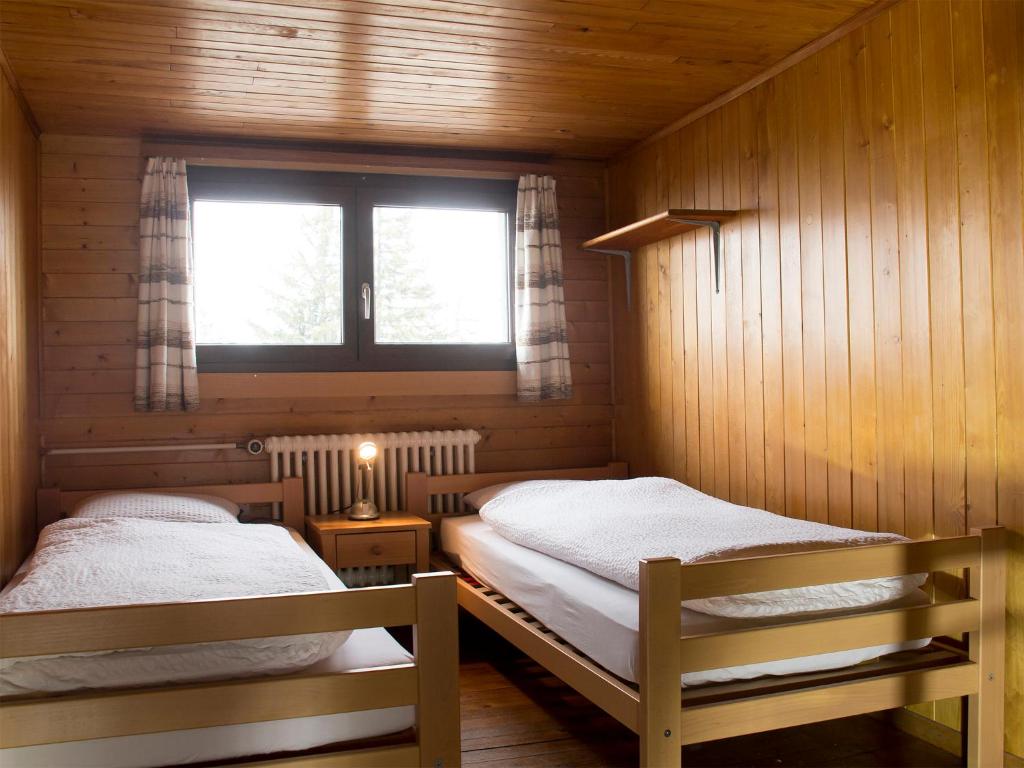 Postel nebo postele na pokoji v ubytování Refuge de Plan-Francey
