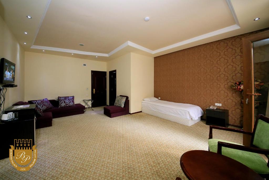 TV a/nebo společenská místnost v ubytování Borjomi Palace Health & Spa Center