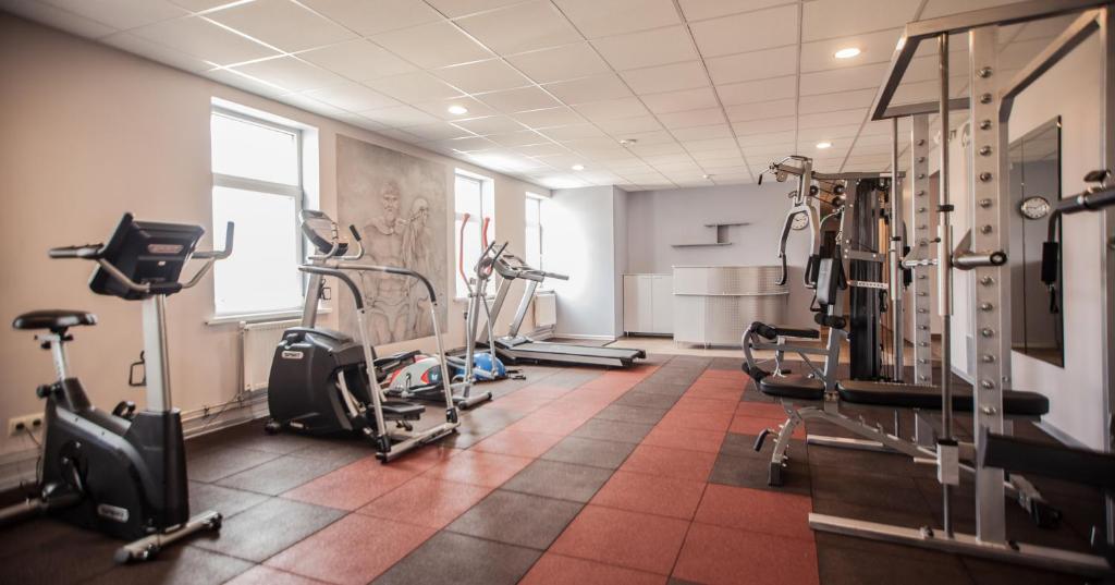 Fitness centrum a/nebo fitness zařízení v ubytování SanMari
