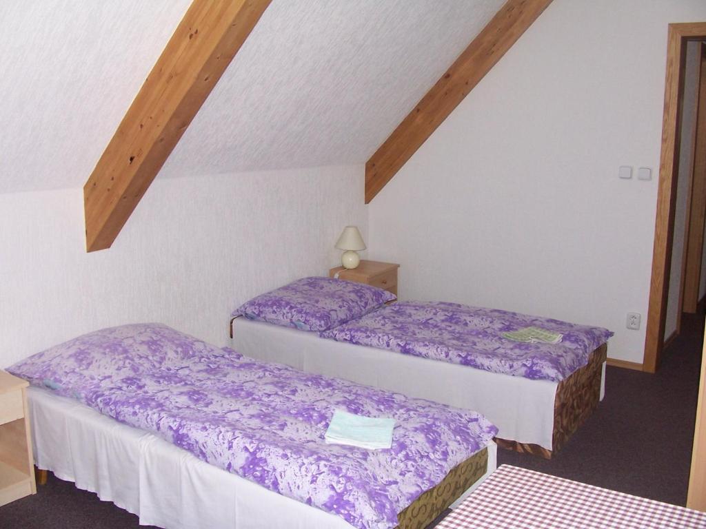 Postel nebo postele na pokoji v ubytování Penzion Chanos