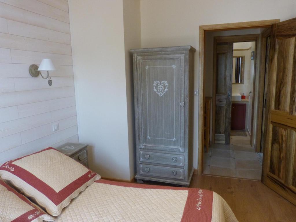 Postel nebo postele na pokoji v ubytování Gîte du Pagoulin - Gîte