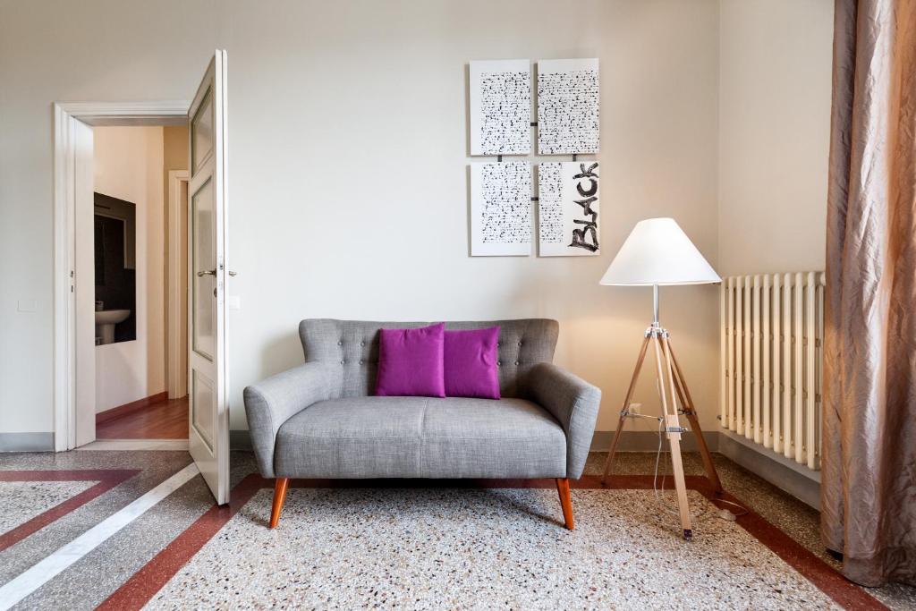 Zona d'estar a Lucca in Villa Lucrezia