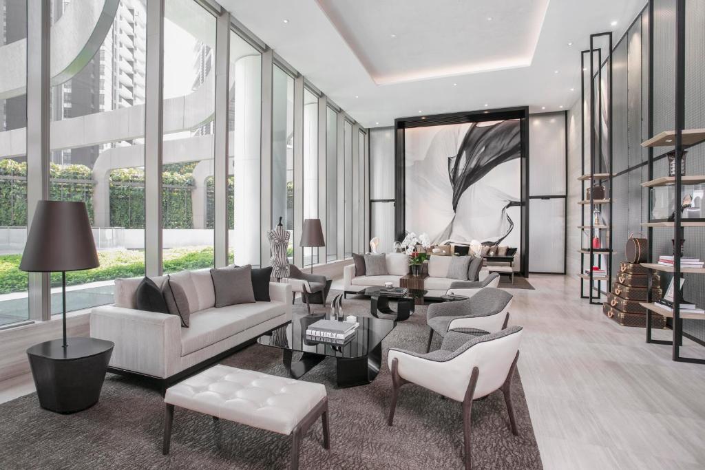 Khu vực ghế ngồi tại Ascott Orchard Singapore