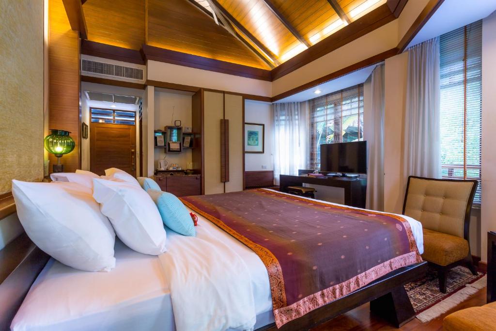 Postel nebo postele na pokoji v ubytování Tusita Wellness Resort
