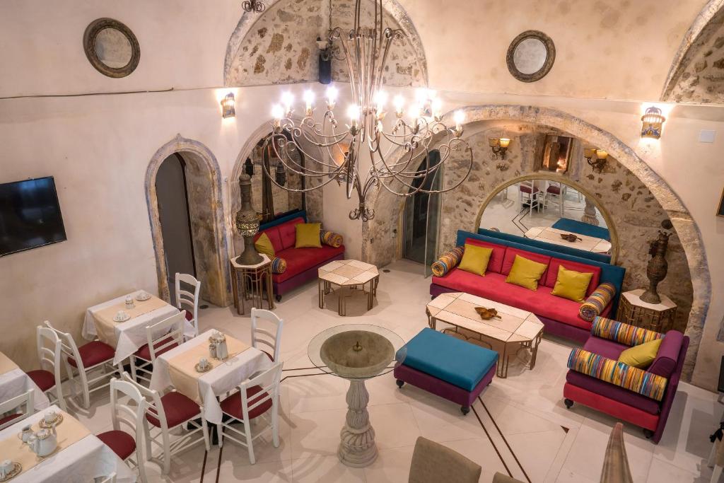 Posezení v ubytování Hamam Oriental Suites