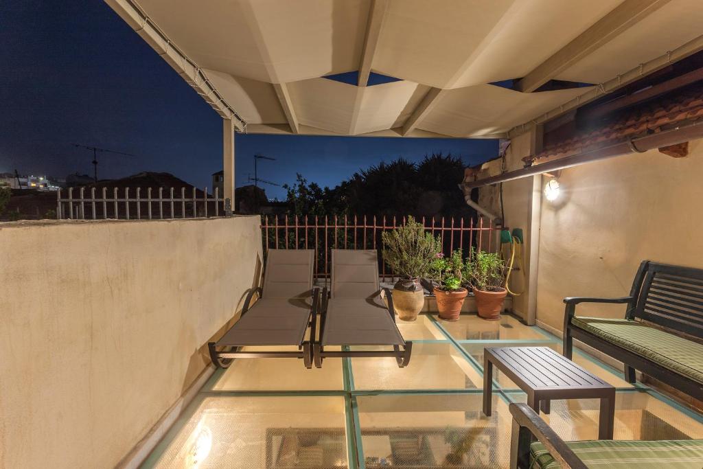 Balkón nebo terasa v ubytování Hamam Oriental Suites