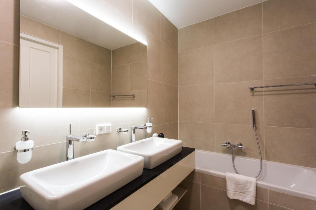Koupelna v ubytování Mezger Lodges