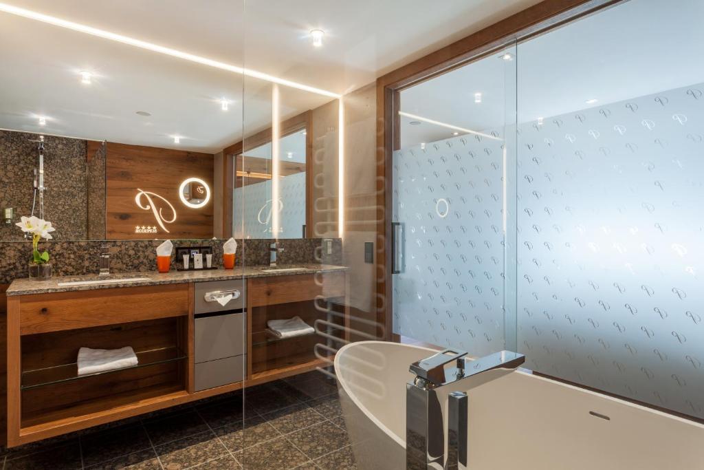 Koupelna v ubytování Hotel Platzer Superior