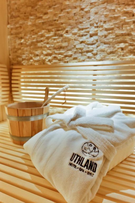 Postel nebo postele na pokoji v ubytování Hotel Uthland