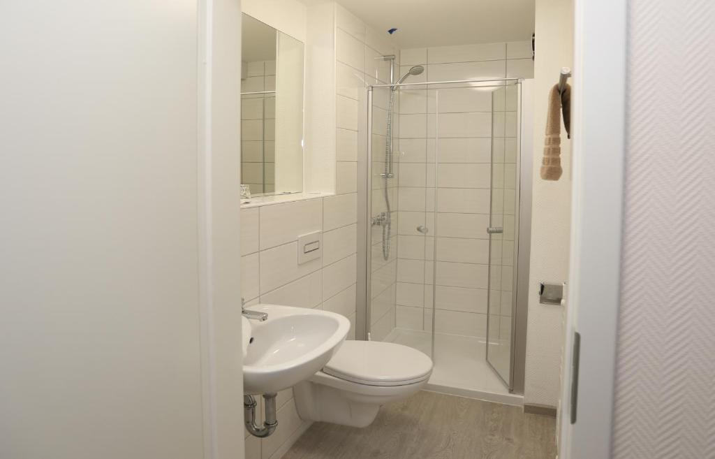 Koupelna v ubytování Hotel Schillerquartier