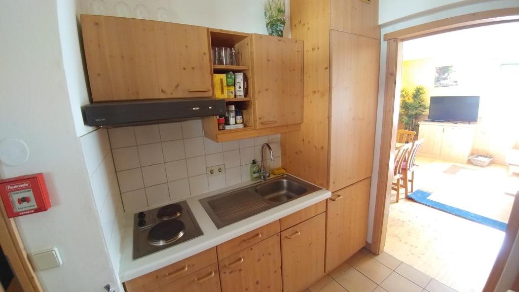 Kuchyň nebo kuchyňský kout v ubytování Haus Herrensee Litschau