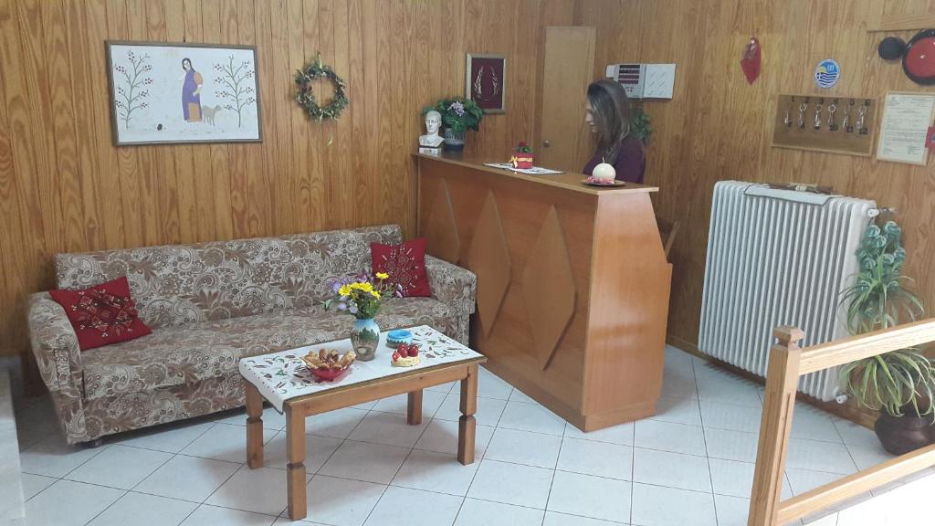 Posezení v ubytování Epic Rooms