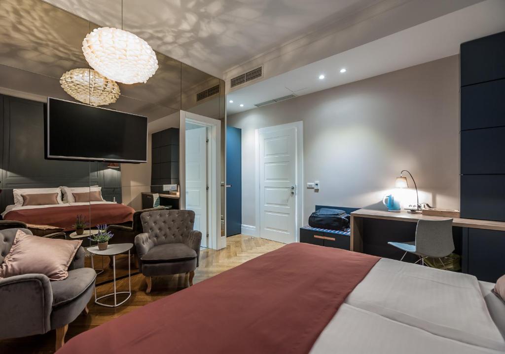 Postel nebo postele na pokoji v ubytování Zadera Accommodation