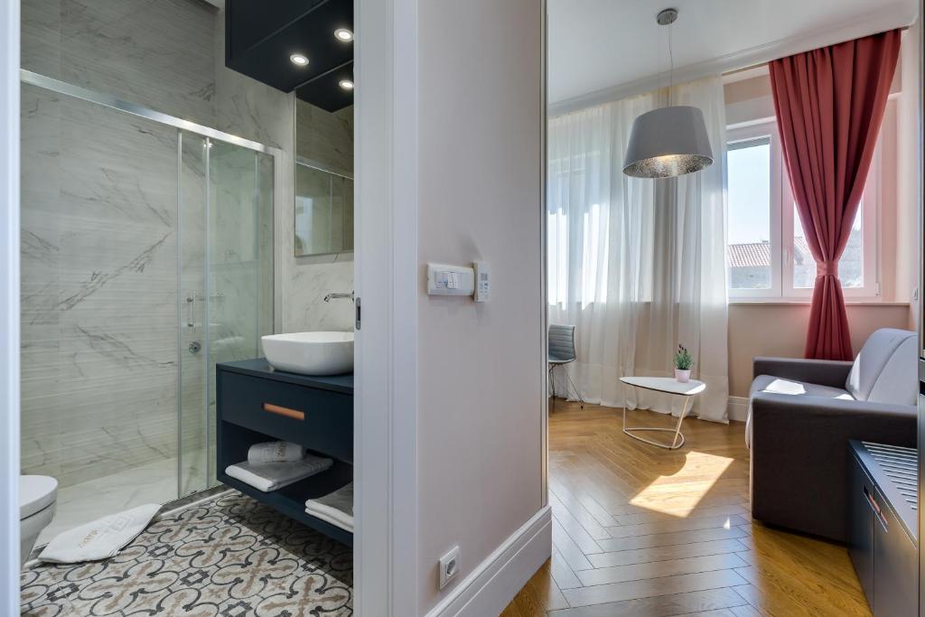 Koupelna v ubytování Zadera Accommodation