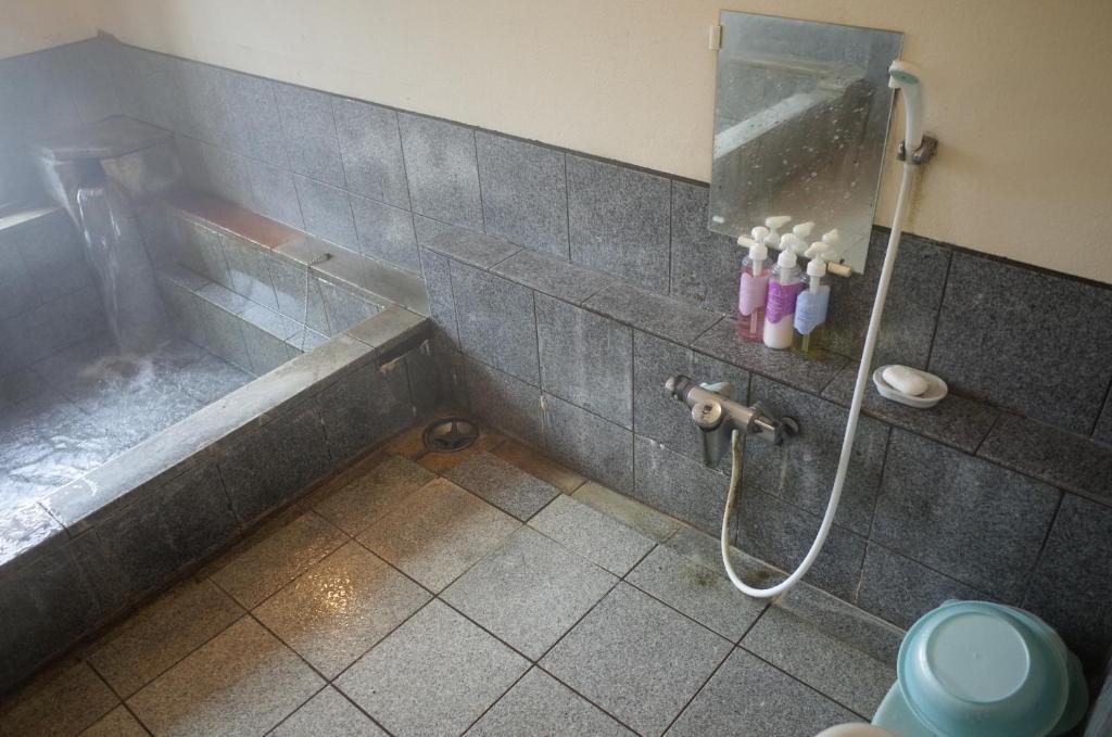 Koupelna v ubytování Kirishima miyama hotel