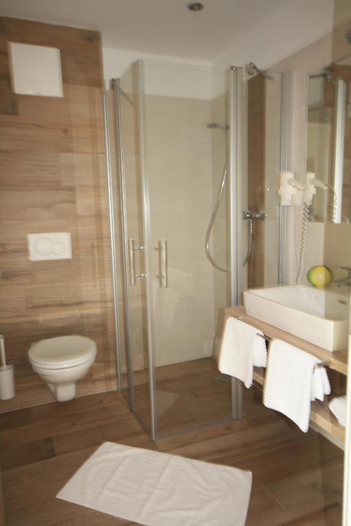 Koupelna v ubytování Hotel Aberseehof