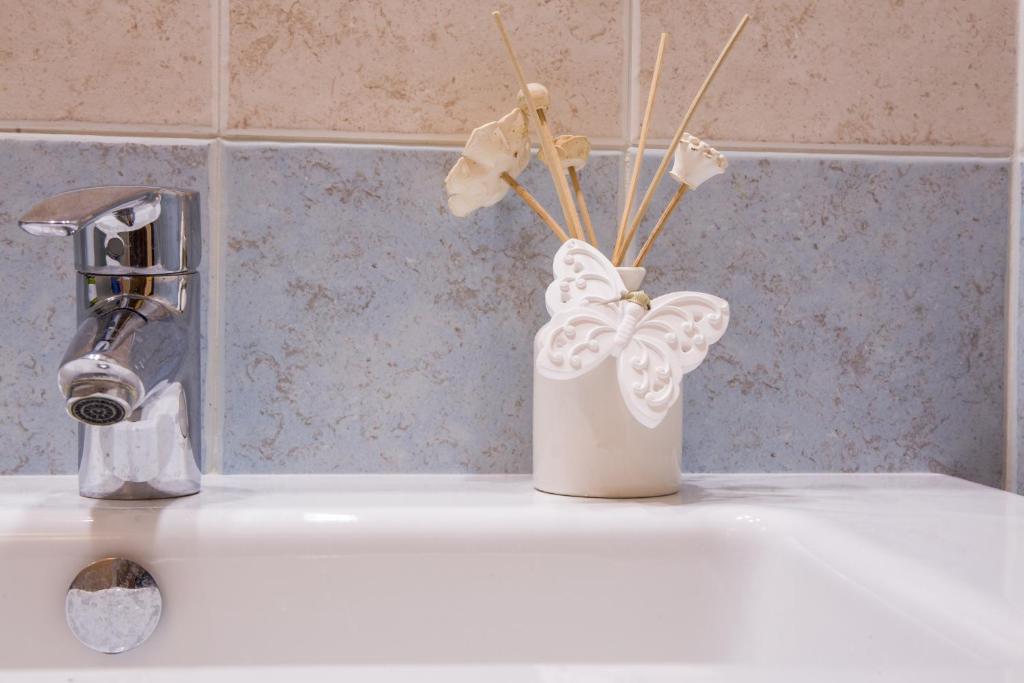 Koupelna v ubytování B&B La Gatta Blu