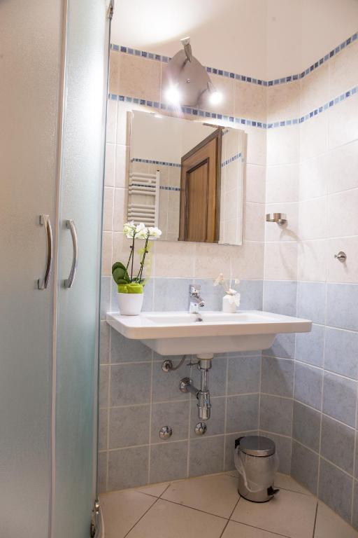 Koupelna v ubytování B&B La Gatta Blu