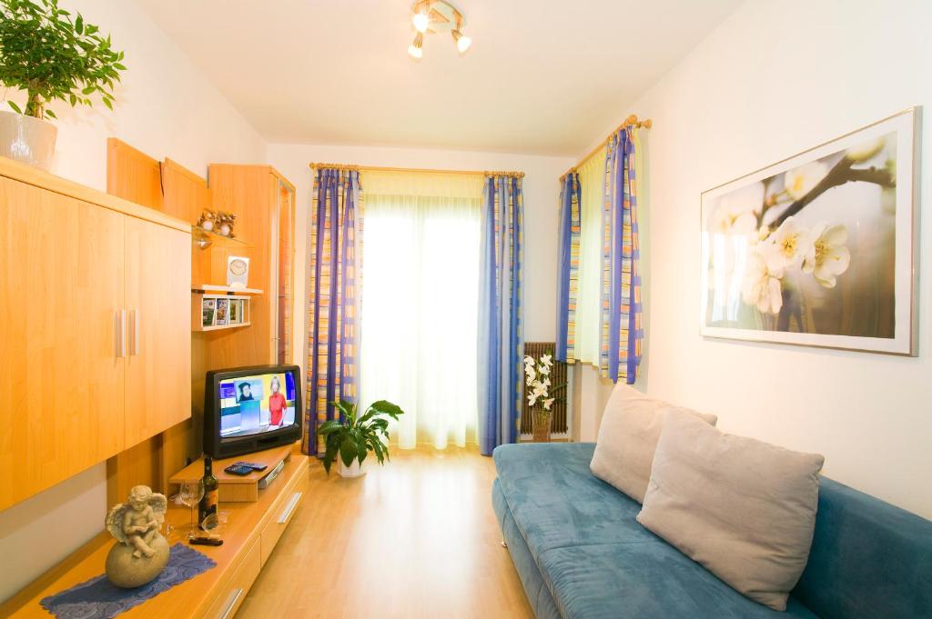 TV a/nebo společenská místnost v ubytování Appartements Peilerhof