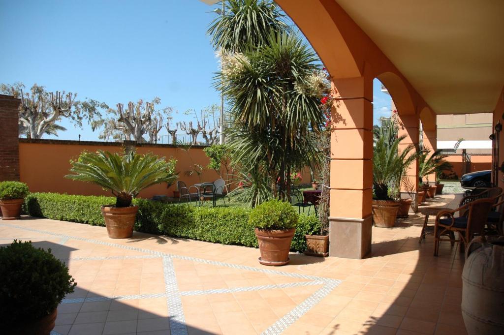 Zahrada ubytování Hotel Locanda dei Trecento