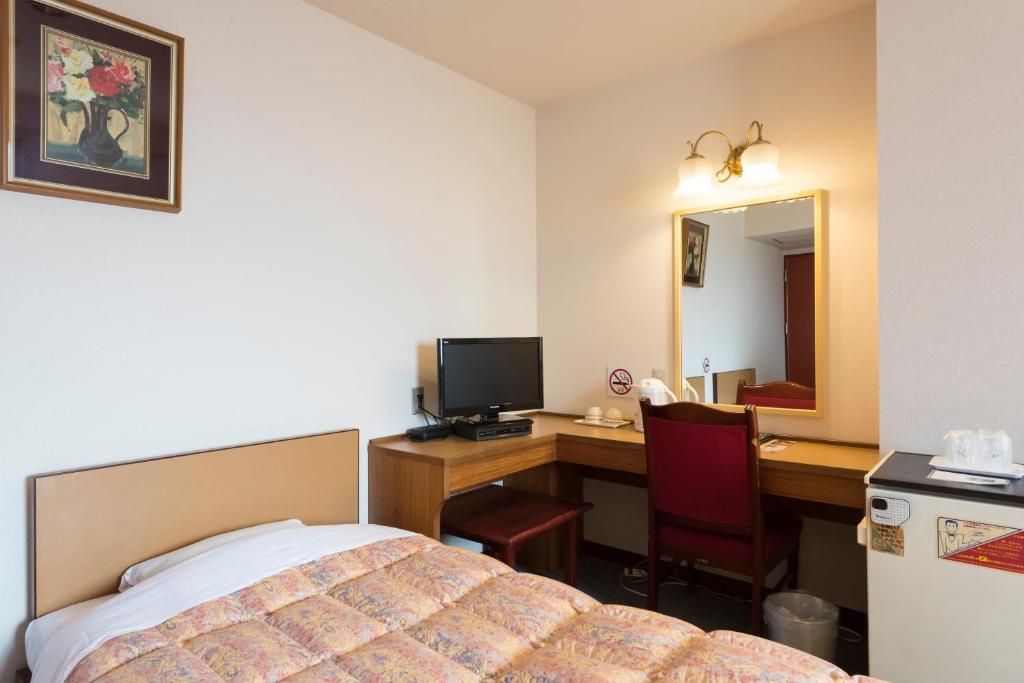 TV a/nebo společenská místnost v ubytování Oka Hotel