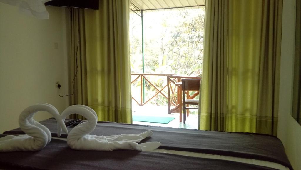Postel nebo postele na pokoji v ubytování Silent oasis