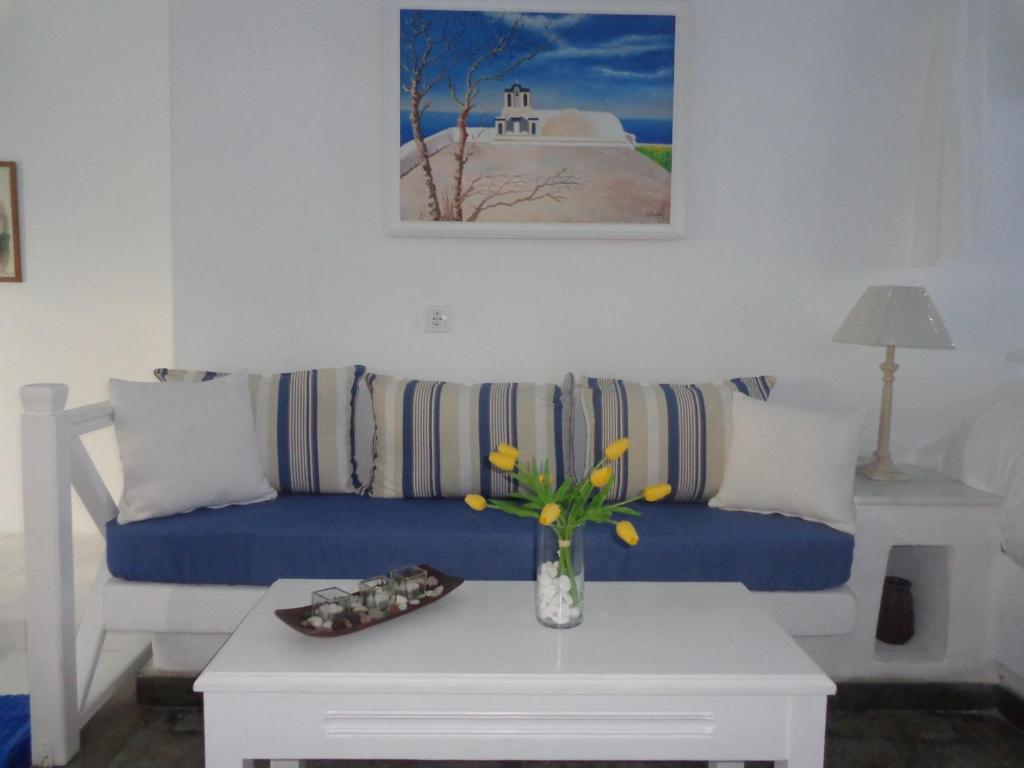 Posezení v ubytování Langas Villas