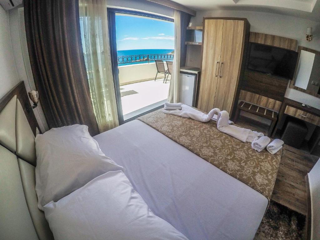 Cama o camas de una habitación en Apartments Timoni