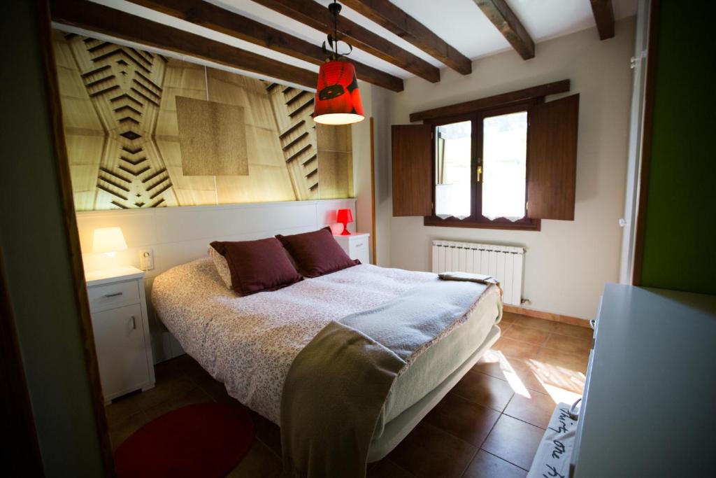 Cama o camas de una habitación en Casa Rural Andutza