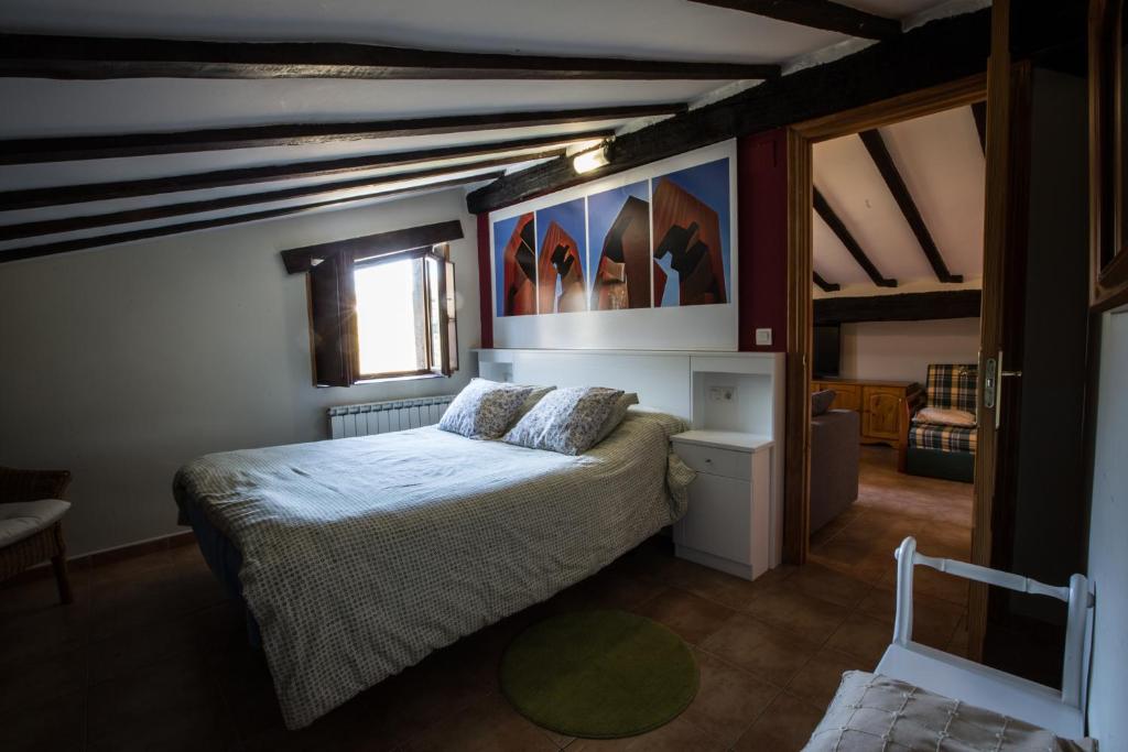 Cama o camas de una habitación en Casa Rural Andutza