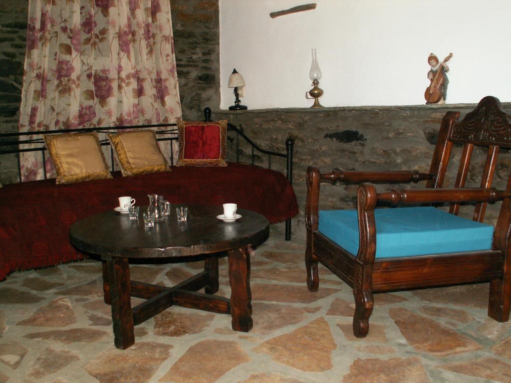 Posezení v ubytování Monte Kechros