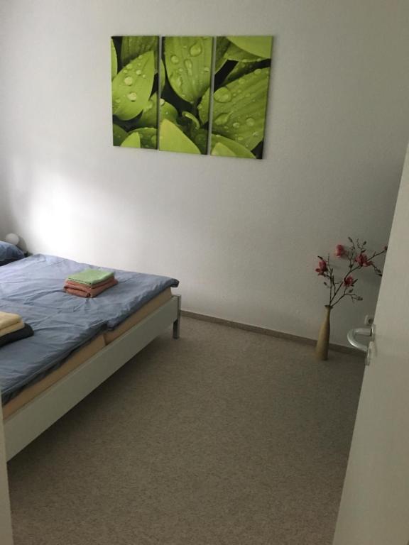 Postel nebo postele na pokoji v ubytování Ferienhaus Charme