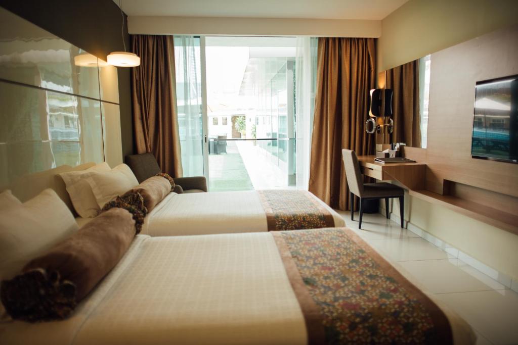Katil atau katil-katil dalam bilik di Hotel Sfera