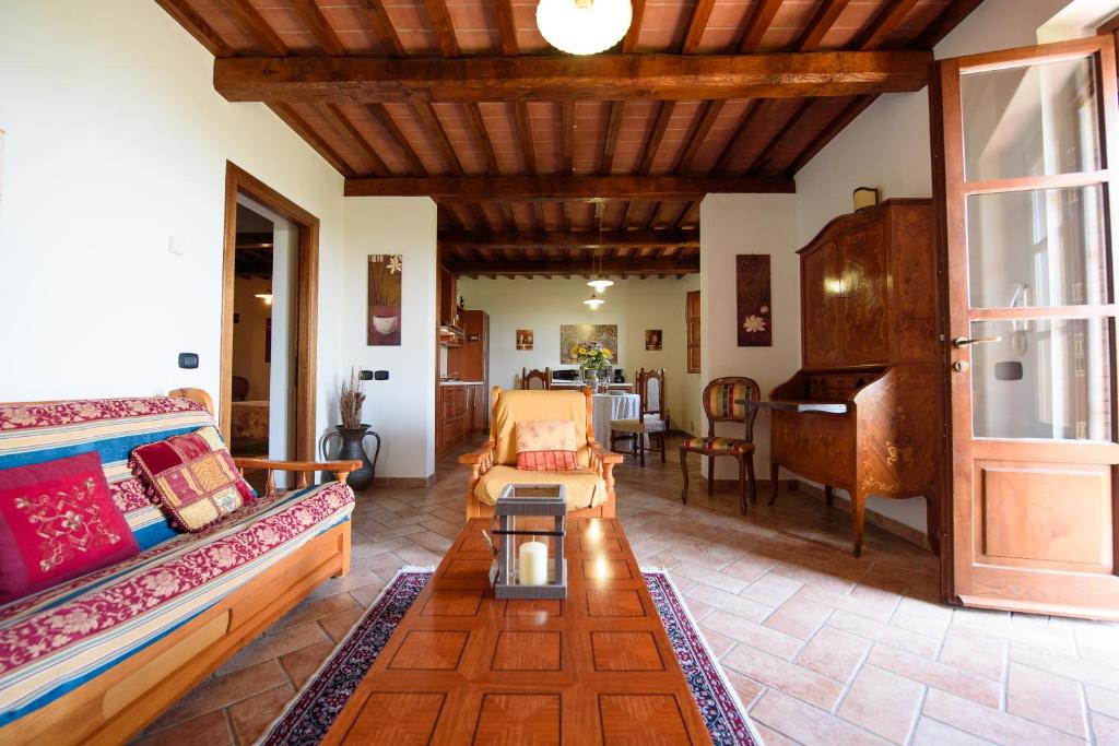 Posezení v ubytování Villa Perugini
