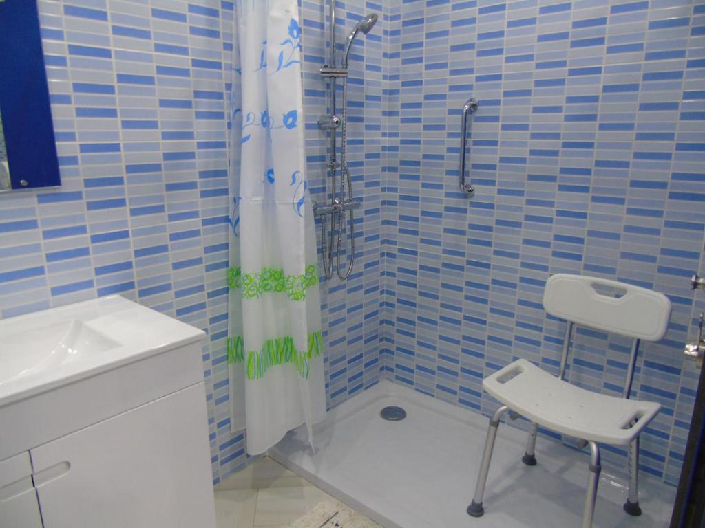 Koupelna v ubytování Marficas Hostel