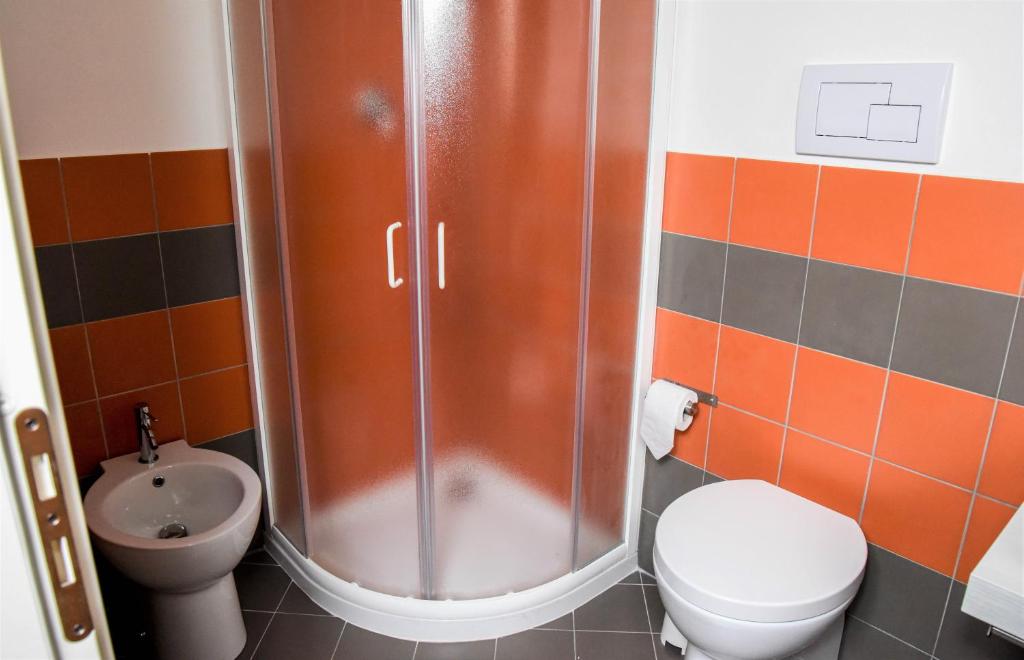 A bathroom at Venti di Mare