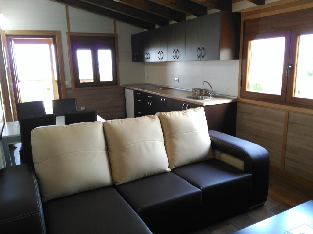 Kuchyň nebo kuchyňský kout v ubytování Bungalows Cantia
