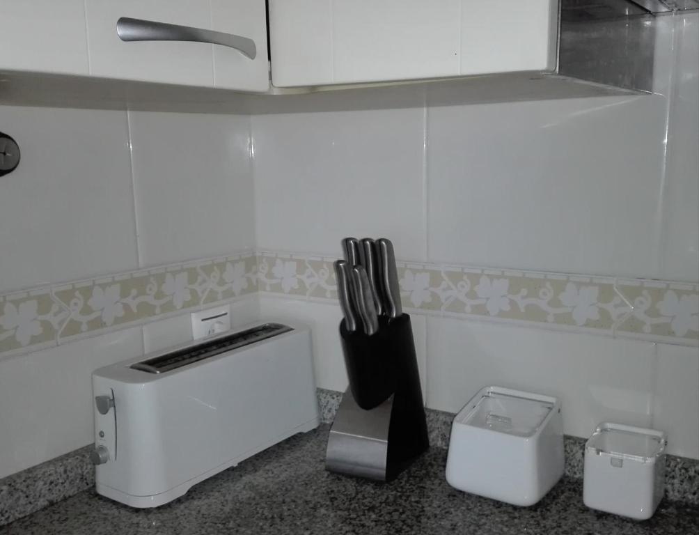 Kuchnia lub aneks kuchenny w obiekcie Apartamento Piscina Playa Cedeira