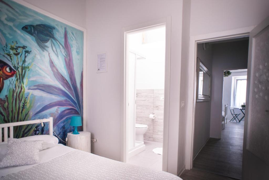 Postel nebo postele na pokoji v ubytování B&B A Portata di Mare
