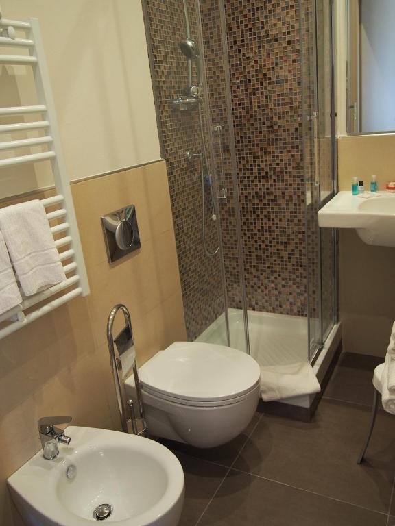Koupelna v ubytování Endro's Rooms