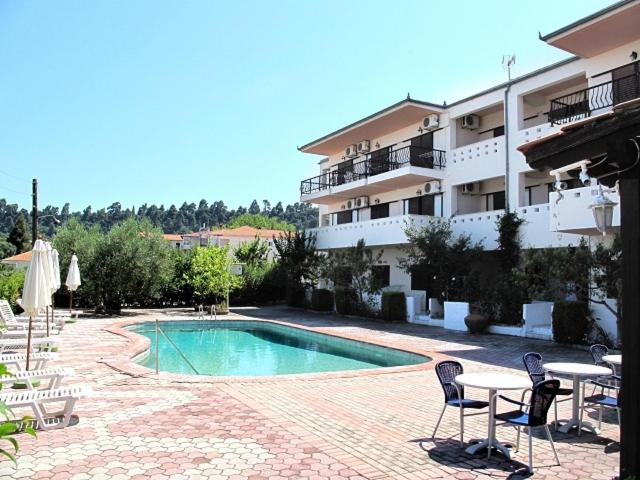 Bazén v ubytování Skentos Hotel nebo v jeho okolí