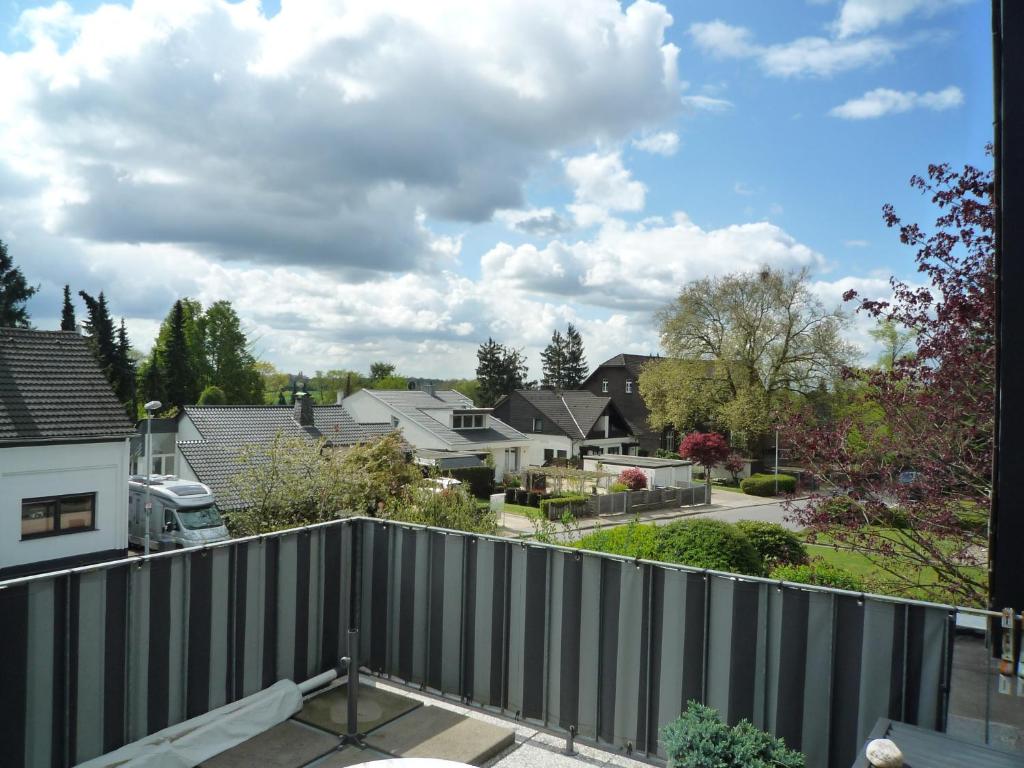 a view from the balcony of a house at Ferienwohnungen am Rumbachtal in Mülheim an der Ruhr