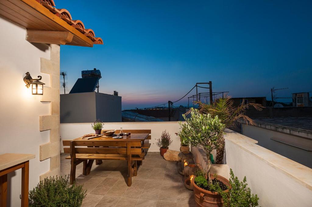 En balkong eller terrass på Casa Eleni